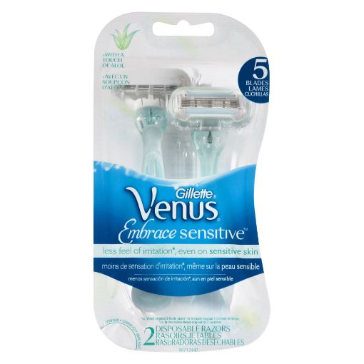 Picture of GILLETTE VENUS EXTRA SMOOTH DISPOSABLE RAZOR - SENSITIVE 2S                