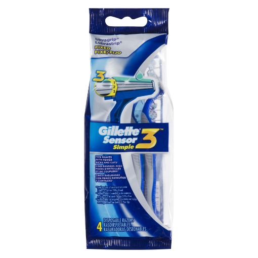 Picture of GILLETTE SENSOR 3 SIMPLE3 - RAZOR 4S                                       