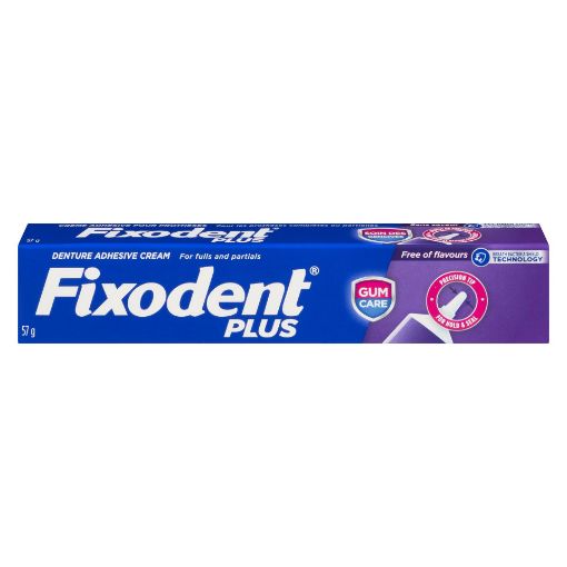 Picture of FIXODENT PLUS GUM CARE DENTURE ADHESIVE CREAM 57GR                         