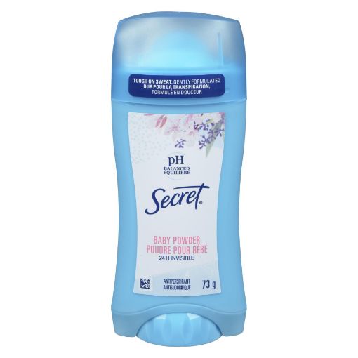 Picture of SECRET INVISIBLE DEODORANT - BABY POWDER 73GR