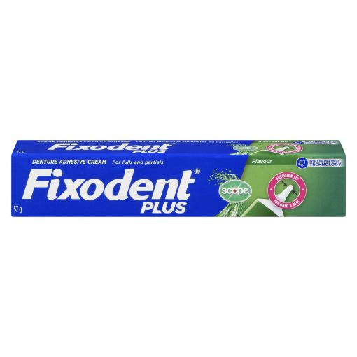 Picture of FIXODENT PLUS SCOPE DENTURE ADHESIVE CREAM 57GR                            