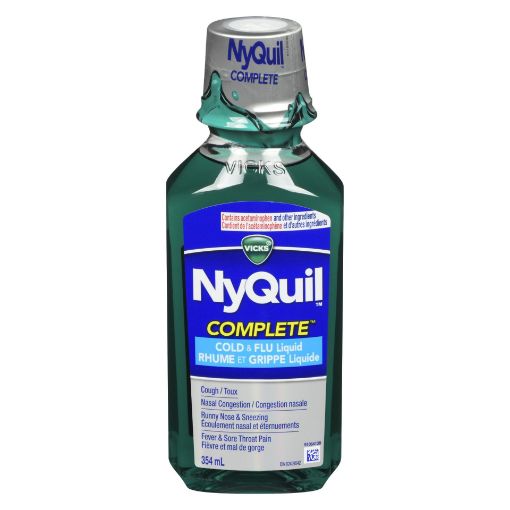 Picture of VICKS NYQUIL COMPLETE COLD and FLU - ORIGINAL 354ML