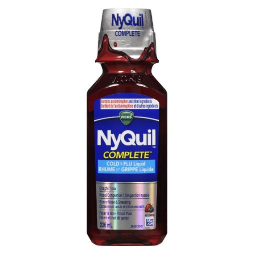 Picture of VICKS NYQUIL COMPLETE COLD and FLU - BERRY 236ML