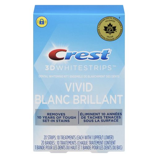 Picture of CREST 3D WHITE WHITESTRIPS - CLASSIC VIVID 10S                             