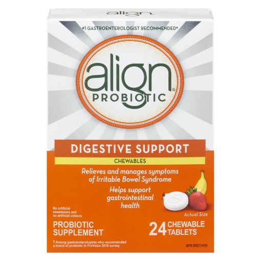Picture of ALIGN PROBIOTIC CHEWABLES - BANANA STRAWBERRY 24S
