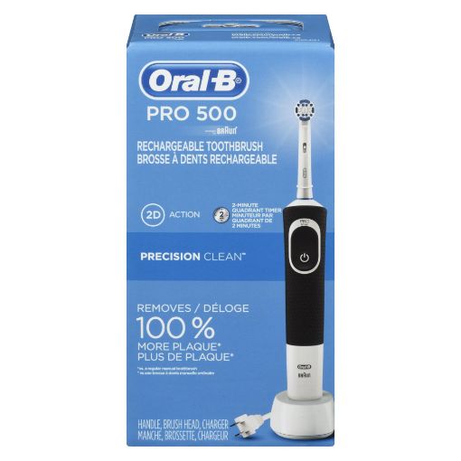 Picture of ORAL-B PRO 500 PRECISION CLEAN RECHARGEABLE POWER TOOTHBRUSH