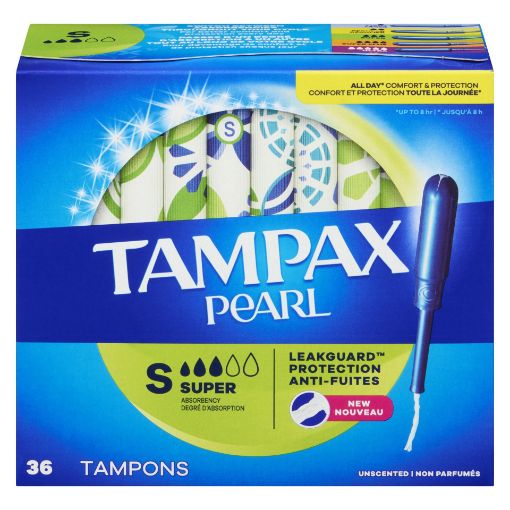 Picture of TAMPAX PEARL TAMPONS - SUPER 36S
