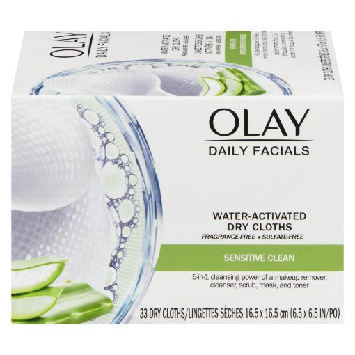 Picture of OLAY DAILY FACIAL CLOTHS - GENTLE SENSITIVE CLEAN - REFILL 33S             