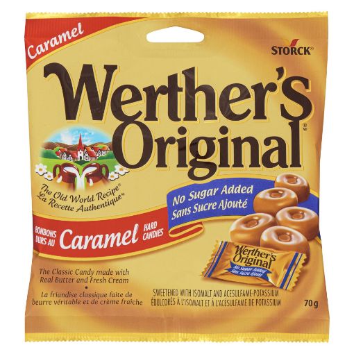 Picture of WERTHERS ORIGINAL - NO SUGAR ADDED 70GR                                    
