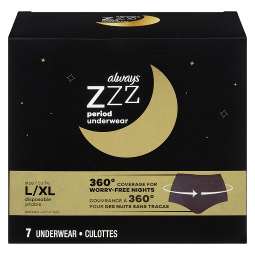 Picture of ALWAYS ZZZ OVERNIGHT UNDERWEAR - HML LG 2X 7S