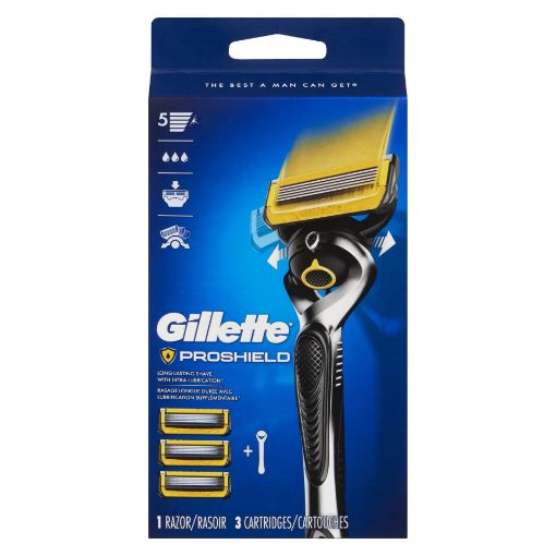Picture of GILLETTE PROSHEILD RAZOR - YELLOW 3S                                       