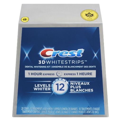 Picture of CREST 3D WHITE WHITESTRIPS - 1 HOUR EXPRESS 10S                            