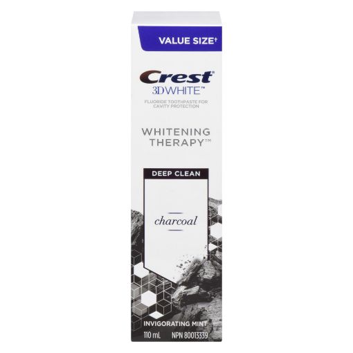 Picture of CREST 3D WHITE WHITENING THERAPY TOOTHPASTE - CHARCOAL DEEP CLEAN 110ML