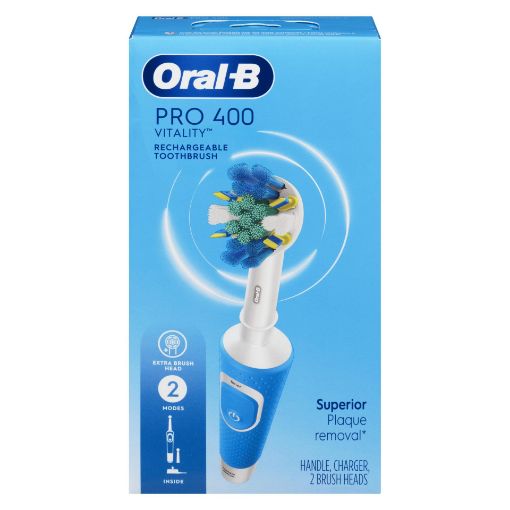 Picture of ORAL-B PRO 400 VITALITY FLOSS ACTION TOOTHBRUSH - RECHARGEABLE