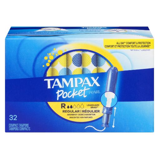 Picture of TAMPAX POCKET PEARL TAMPONS - REGULAR 2X 32S