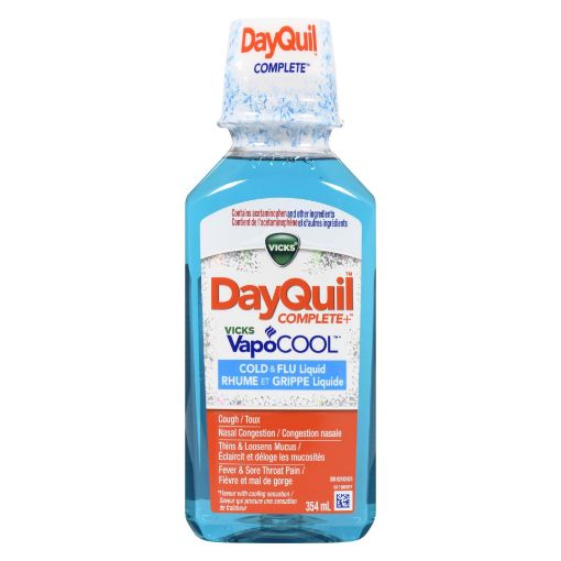 Picture of DAYQUIL COMPLETE VCOOL LIQUID COLD and FLU 354ML