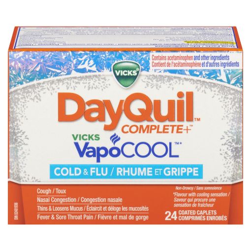 Picture of DAYQUIL COMPLETE VCOOL CAPLETS COLD and FLU 24S
