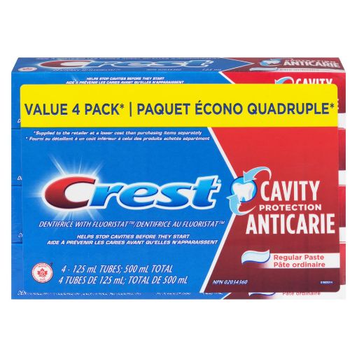 Picture of CREST CAVITY REGULAR TOOTHPASTE BUNDLE PACK 4X125ML