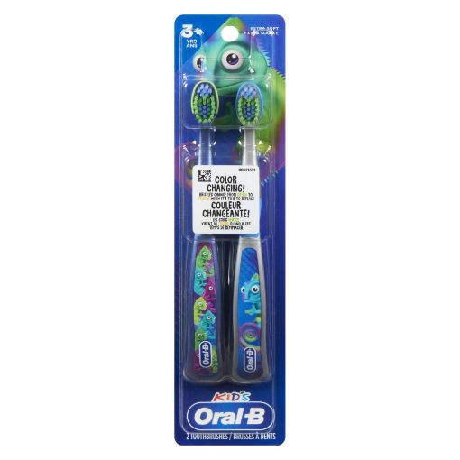Picture of ORAL-B KIDS MANUAL TOOTHBRUSH - CHAMELEON COLOUR CHANGING 2S