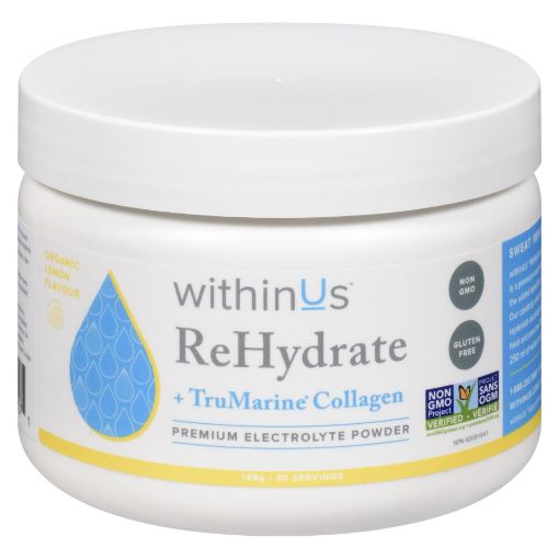 Picture of WITHINUS REHYDRATE JAR - CERTIFIED ORGANIC LEMON 148GR