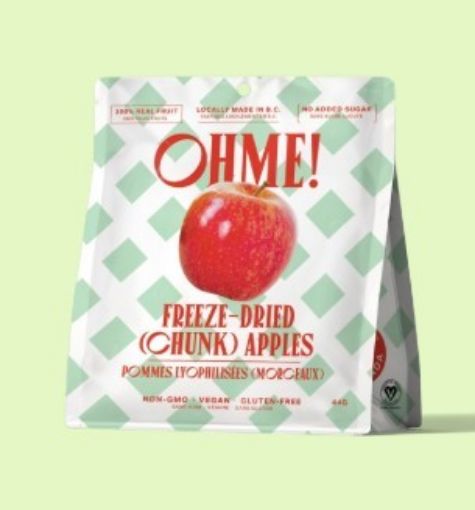 Picture of OHME FREEZE-DRIED HEALTHY SNACKS - (CHUNKS) APPLE 44GR