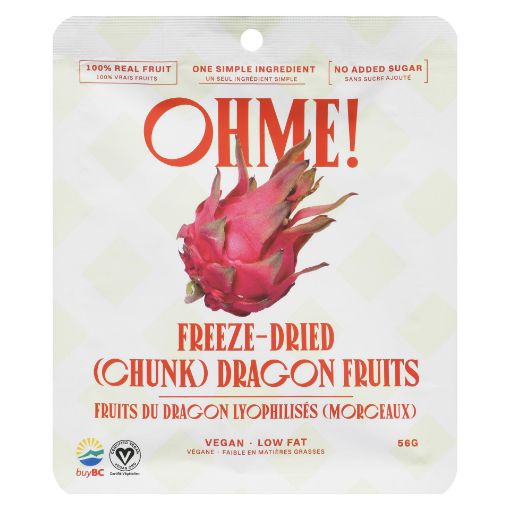 Picture of OHME FREEZE-DRIED HEALTHY SNACKS - (CHUNK) DRAGON FRUITS 44GR
