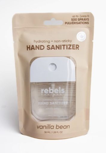 Picture of REBELS REFINERY HAND SANITIZER - VANILLA BEAN 38ML