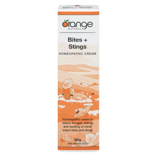 Picture of ORANGE NATURALS BITES+STINGS HOMEOPATHIC CREAM 50GR                        