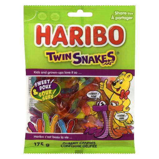 Picture of HARIBO GUMMI TWIN SNAKES 175GR