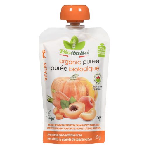 Picture of BIOITALIA ORGANIC PUREE -  CARROT/APRICOT 120GR
