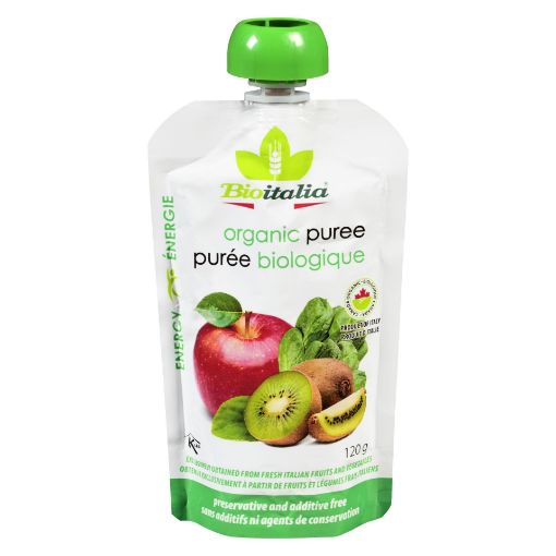 Picture of BIOITALIA ORGANIC PUREE APPLE/KIWI 120GR