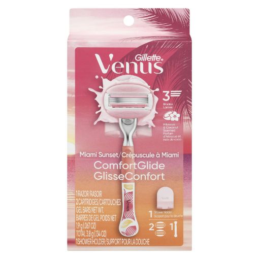 Picture of GILLETTE VENUS RAZOR COMFORT GLIDE MIAMI SUNSET - HIBISCUS and COCONUT