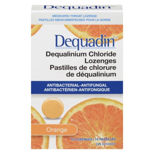 Picture of DEQUADIN LOZENGE - ORANGE 16S                                              