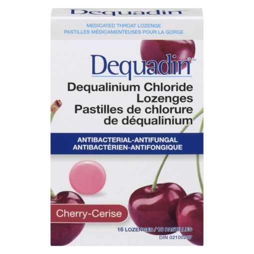 Picture of DEQUADIN LOZENGE - CHERRY 16S                                              