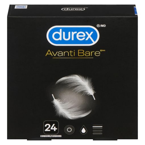 Picture of DUREX LUBRICATED CONDOMS - AVANTI BARE 24S