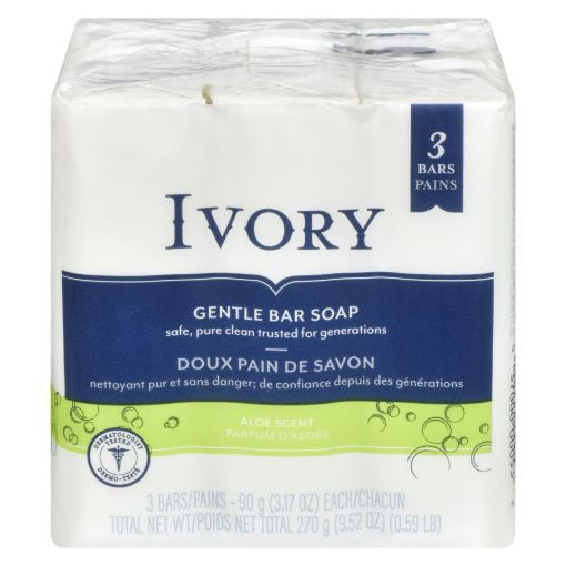 Picture of IVORY BAR SOAP - ALOE 3X90GR                                               