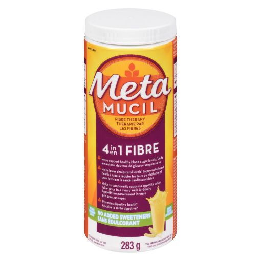 Picture of METAMUCIL SMOOTH - UNFLAVOURED SUGAR FREE POWDER 283GR                     