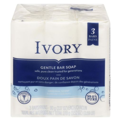 Picture of IVORY BAR SOAP 3X90GR                                                      
