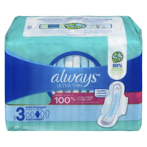 Picture of ALWAYS ULTRA THIN PADS - SIZE 3 EXTRA LONG SUPER 17S