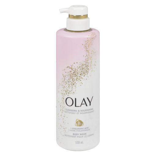 Picture of OLAY CLEANSING+ BODY WASH - NURISHING HYALURONIC ACID 530ML                