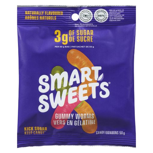 Picture of SMARTSWEETS GUMMY WORMS 50GR