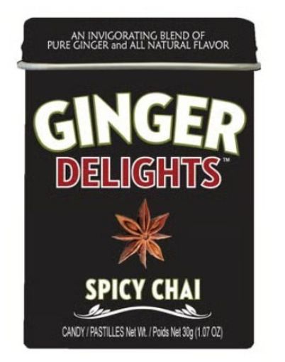 Picture of GINGER DELIGHTS CANDY - SPICY CHAI 30GR