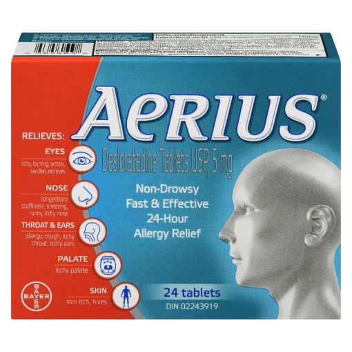 Picture of AERIUS ALLERGY TABLETS 24S