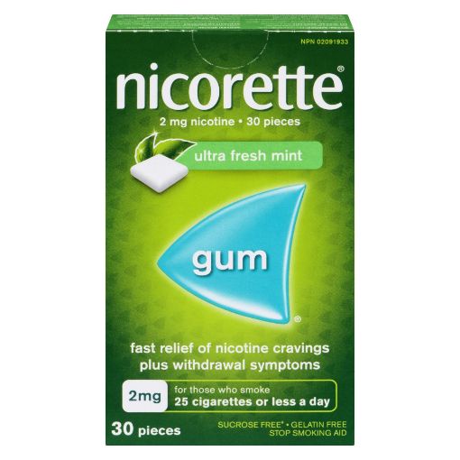 Picture of NICORETTE GUM - ULTRA FRESH MINT 2MG 30S                                   