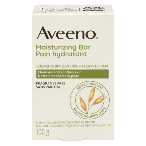 Picture of AVEENO BAR SOAP - DRY SKIN - UNSCENTED 100GR                               