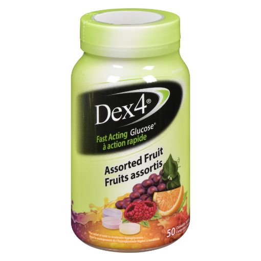 Picture of DEX 4 GLUCOSE TABLETS - ASSORTED 50S