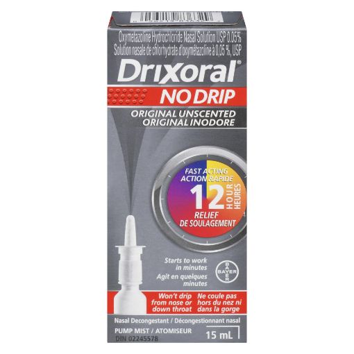 Picture of DRIXORAL NASAL DECONGESTANT SPRAY - ORIGINAL - UNSCENTED 15ML              