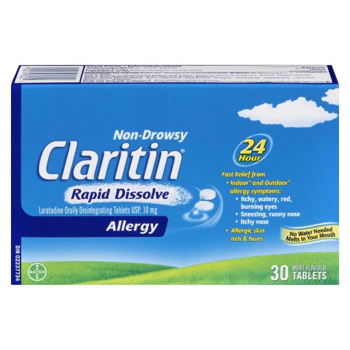 Picture of CLARITIN RAPID DISSOLVE TABLETS 10MG 30S