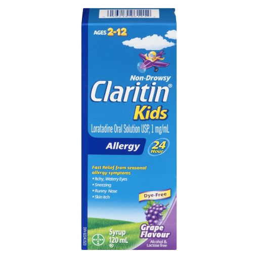 Picture of CLARITIN KIDS SYRUP - GRAPE 120ML
