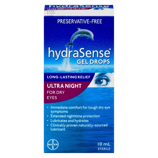 Picture of HYDRASENSE ULTRA NIGHT EYE GEL DROPS 10ML